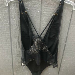 Black Lace Bodysuit Victoria Secret Intimate NWT Org $129